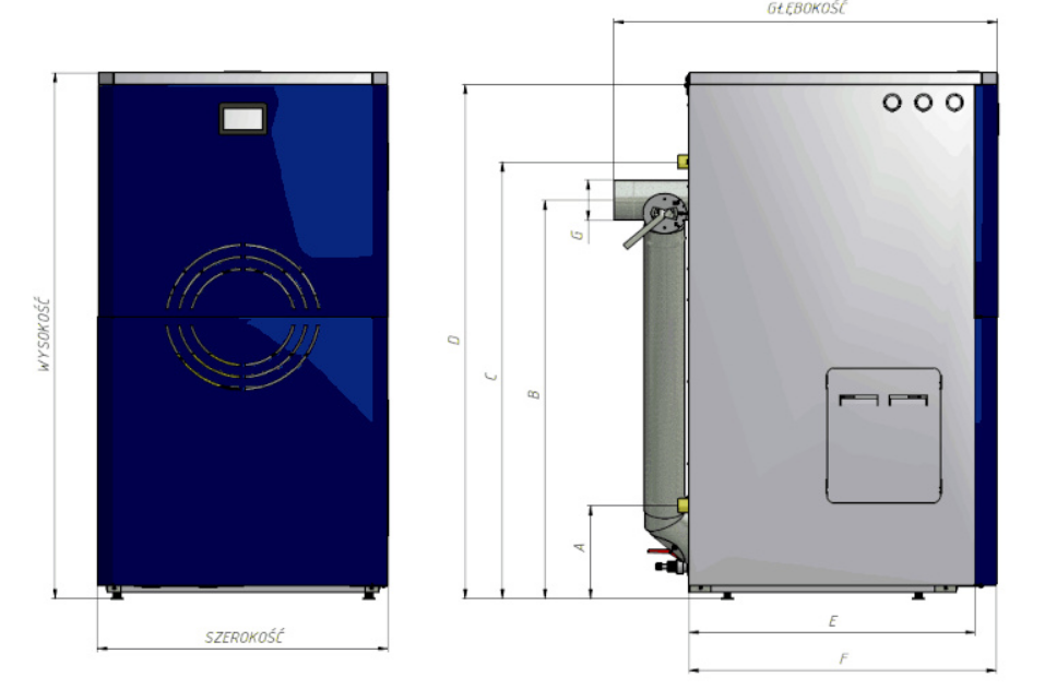 Kocioł pelletowy PERŁA 10kW 5klasa ecodesign Zębiec