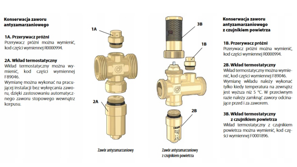 Zawór antyzamarzaniowy iStop® 1" do pomp ciepła CALEFFI