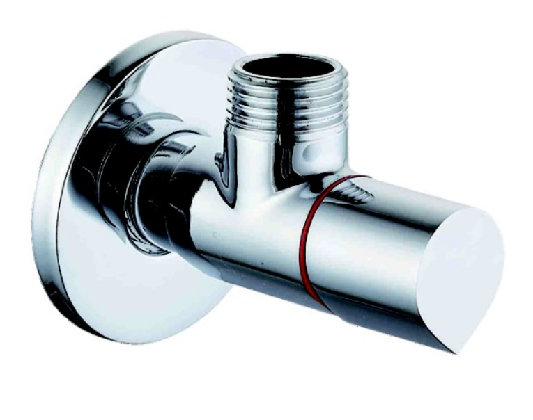 Zawór kątowy ceramiczny 1/2 x 3/8" czerwony PREMIUM GOSHE