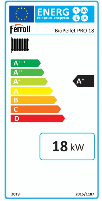 Kocioł na pellet piec BIOPELLET PRO 18kW Czyste Powietrze FERROLI