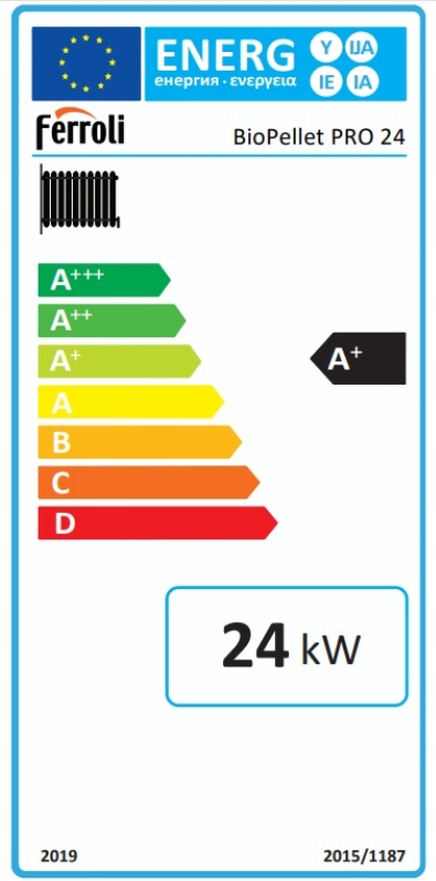 Kocioł na pellet piec BIOPELLET PRO 24kW Czyste Powietrze FERROLI