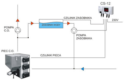 Sterownik pomp c.w.u. CS-12 KG Elektronik