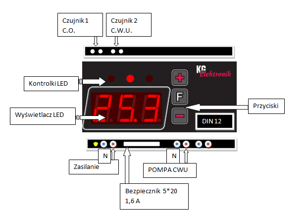 Sterownik pomp c.w.u. CS-12 KG Elektronik