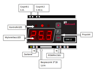 Sterownik pomp c.w.u. CS-12 KG Elektronik