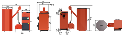 Kocioł c.o. pellet DRACO BIO 12kW Tekla