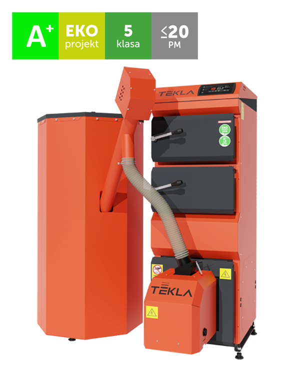 Kocioł c.o. pellet DRACO D BIO 40kW Tekla
