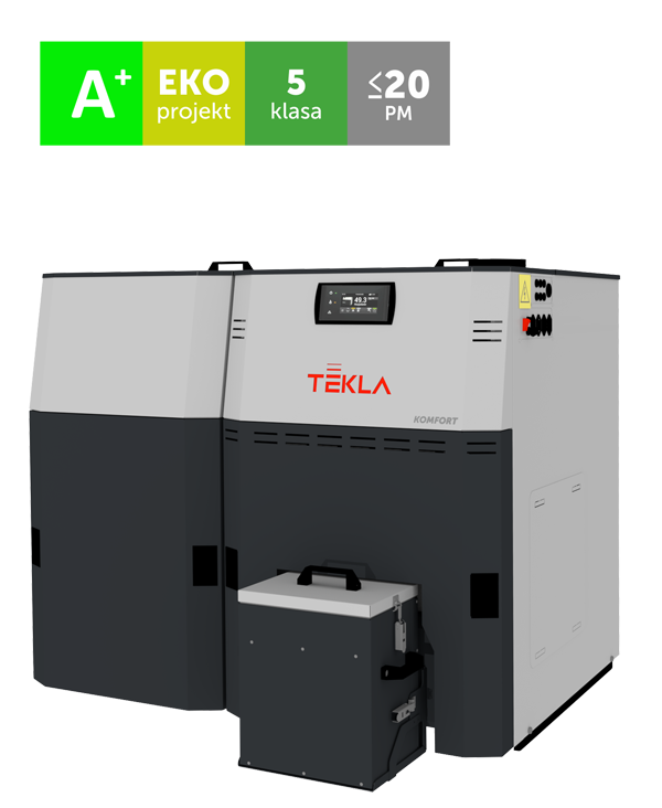 Kocioł c.o. pellet KOMFORT 12kW Tekla