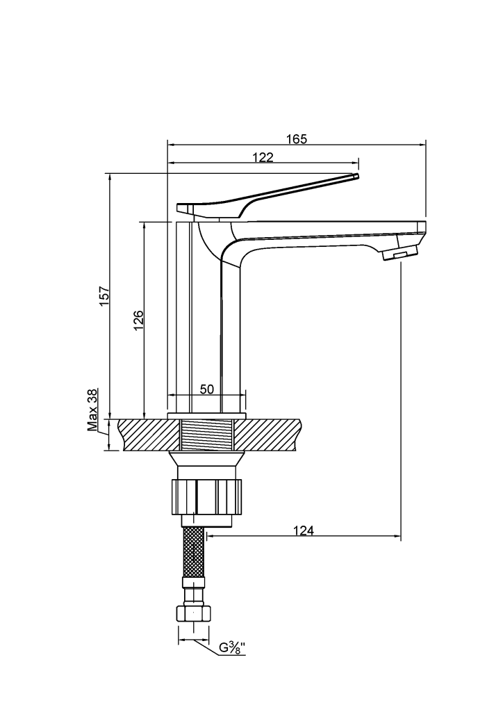 Bateria umywalkowa stojąca NERI BU-01-001 Invena