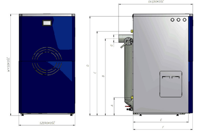 Kocioł pelletowy PERŁA 10kW 5klasa ecodesign Zębiec