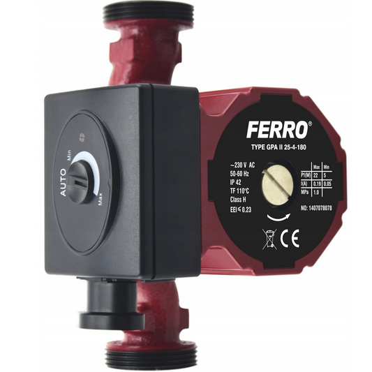 Pompa obiegowa elektroniczna GPA II 25-4-180 0601W FERRO