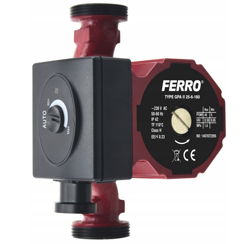 Pompa obiegowa elektroniczna GPA II 25-6-180 0602W FERRO