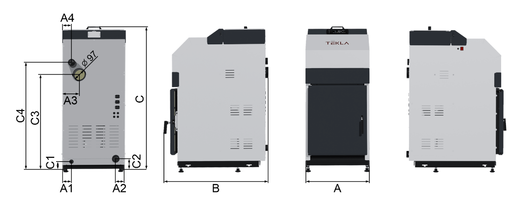 Kocioł c.o. pellet MINI 8kW Tekla